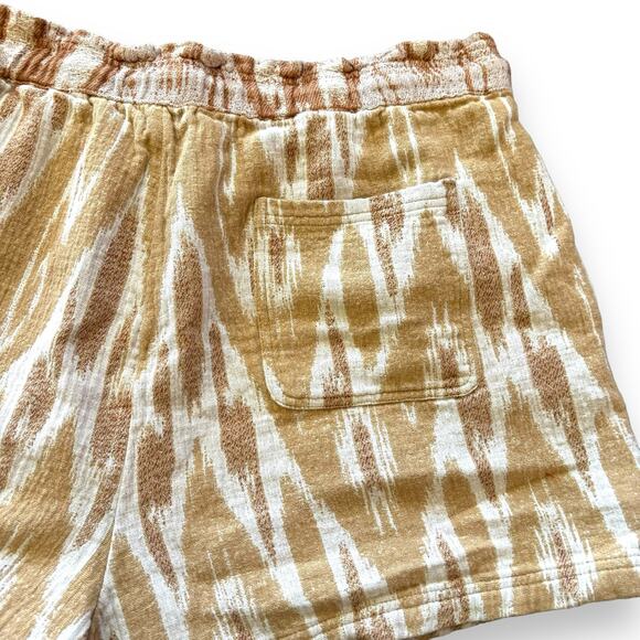 Aerie High Waist Jacquard Cotton Woven Shorts Size XXL Ikat Boho - Picture 4 of 7
